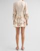 Zimmermann Women's Valiant Floral Linen Button Mini Dress - 3