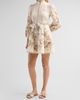 Zimmermann Women's Valiant Floral Linen Button Mini Dress - 4
