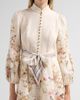 Zimmermann Women's Valiant Floral Linen Button Mini Dress - 5