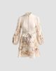 Zimmermann Women's Valiant Floral Linen Button Mini Dress - 6