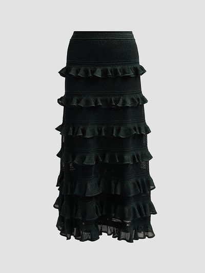Zimmermann Women's Valiant Frill Midi Skirt