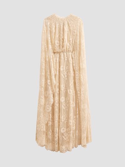 Zimmermann Women's Valiant Lace Caped Maxi Dress