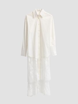 Zimmermann Women's Valiant Lace Cotton Tunic Shirt