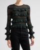 Zimmermann Women's Valiant Lace Frill Top - 4