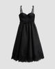 Zimmermann Women's Valiant Linen-Silk Lace-Trim Midi Dress - 6