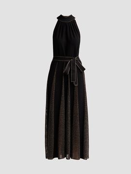 Zimmermann Women's Valiant Metallic Halter Dress