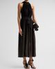 Zimmermann Women's Valiant Metallic Halter Dress - 4