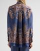 Zimmermann Women's Valiant Paisley Silk Relaxed Shirt - 3