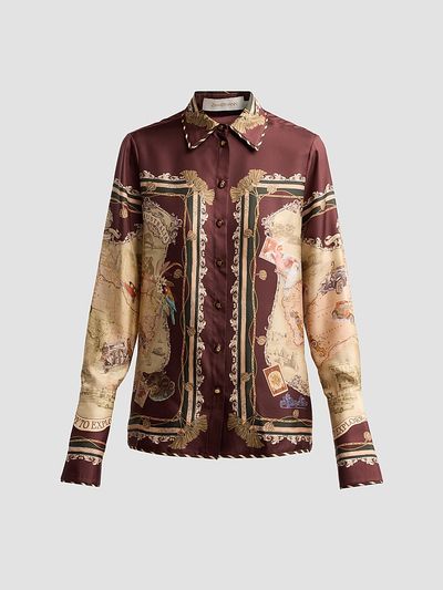 Zimmermann Women's Valiant Silk Twill Shirt