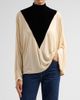 Zimmermann Women's Valiant Velvet & Jersey Batwing Top - 4