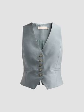 Zimmermann Women's Valiant Wool-Silk Waistcoat