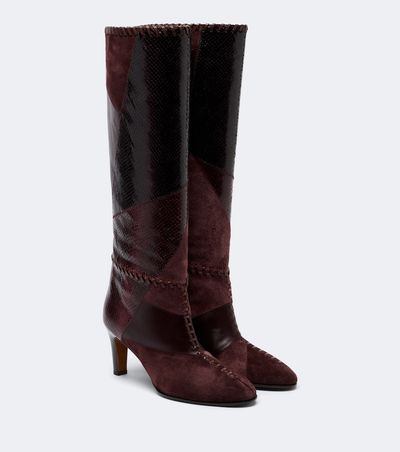 Zimmermann Zimmermann Alchemy leather and suede knee-high boots