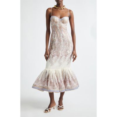 Zimmermann Zimmermann Alchemy Paisley Print Linen & Silk Dress