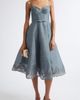 Zimmermann Zimmermann Ascent Lace Trim Linen & Silk Midi Dress - 1