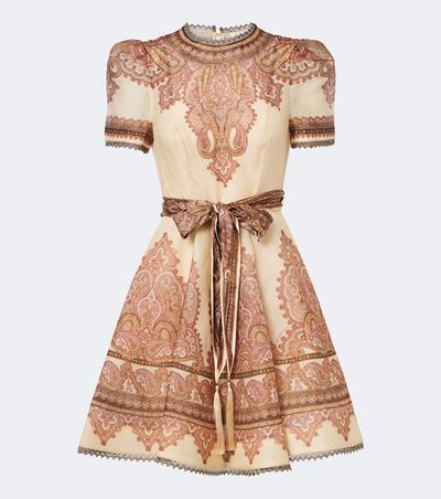 Zimmermann Zimmermann Ascent paisley linen and silk minidress