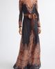 Zimmermann Zimmermann Ascent Paisley Print Long Sleeve Linen & Silk Dress - 1