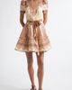Zimmermann Zimmermann Ascent Picnic Print Linen & Silk Minidress - 1