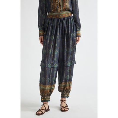 Zimmermann Zimmermann Ascent Print Silk Harem Pants