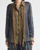 Zimmermann Zimmermann Ascent Print Silk Satin Scarf Button-Up Shirt - 1