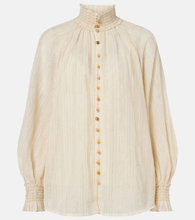 Zimmermann Zimmermann Aster cotton and silk-blend blouse
