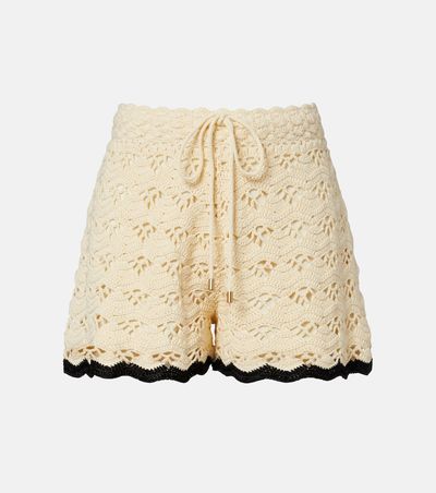 Zimmermann Zimmermann Aster crochet cotton shorts