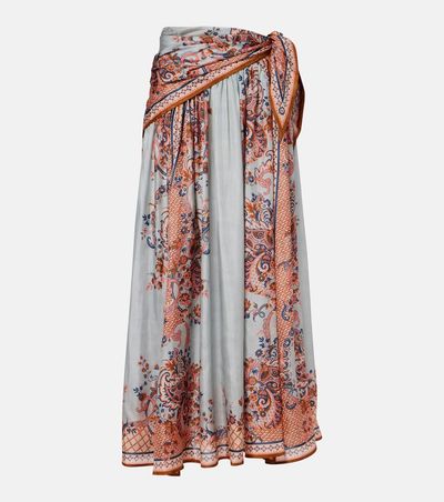 Zimmermann Zimmermann Aster floral silk maxi skirt