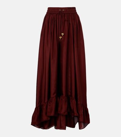 Zimmermann Zimmermann Aster gathered silk habotai maxi skirt