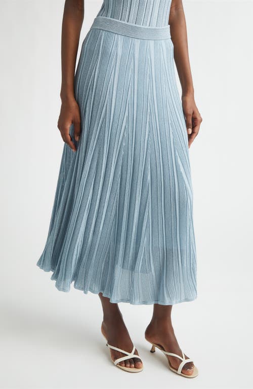 Zimmermann Zimmermann Aster Metallic Flared Ottoman Stitch Sweater Skirt