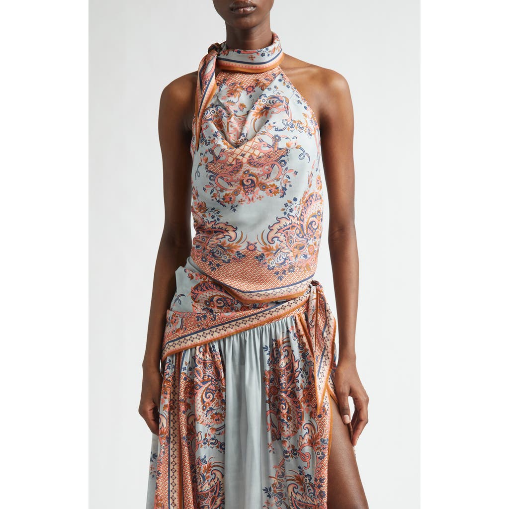 Zimmermann Zimmermann Aster Paisley Scarf Tie Silk Halter Top