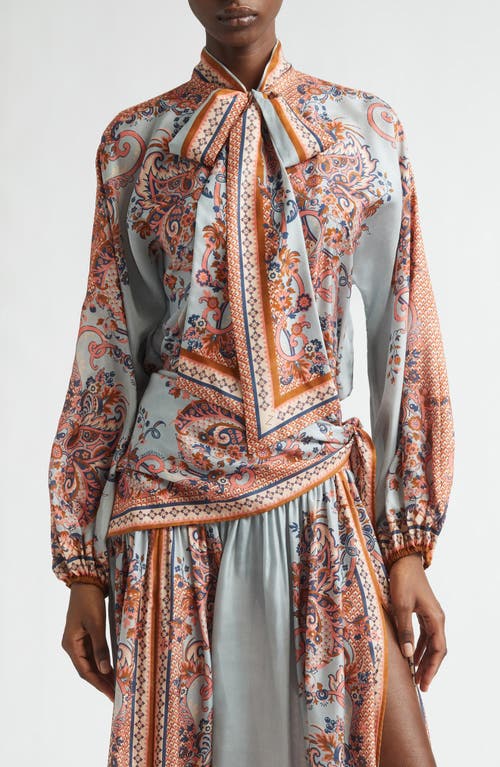 Zimmermann Zimmermann Aster Paisley Scarf Tie Silk Shirt