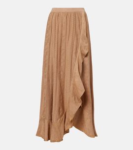 Zimmermann Zimmermann Aster pointelle lamÃ© maxi skirt