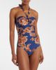 Zimmermann Zimmermann Aster printed halterneck swimsuit - 2