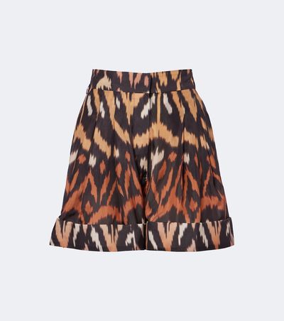 Zimmermann Zimmermann Aster printed silk habutai shorts
