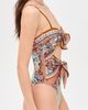 Zimmermann Zimmermann Aster Scarf Tie One-Piece Swimsuit Blue Paisley Floral - 4