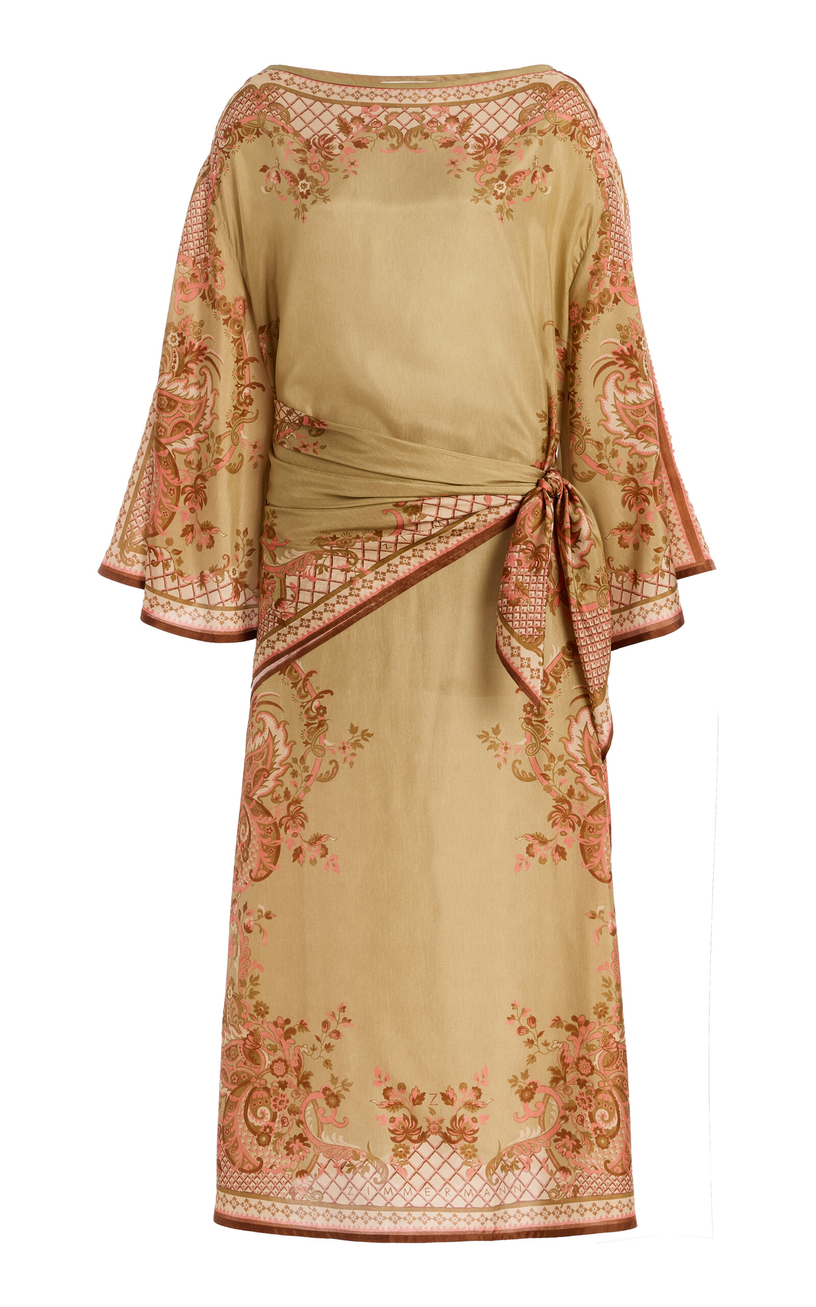Zimmermann Zimmermann Aster ScarfDetailed Silk Midi Dress