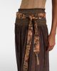 Zimmermann Zimmermann Aster shirred cotton and silk lamÃ© midi skirt - 3