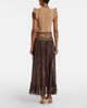 Zimmermann Zimmermann Aster shirred cotton and silk lamÃ© midi skirt - 6