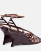 Zimmermann Zimmermann Aura 85 patent leather wedge sandals - 2