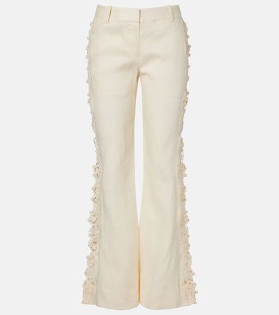 Zimmermann Zimmermann Awaken embroidered linen flared pants