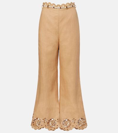 Zimmermann Zimmermann Awaken linen cropped flared pants