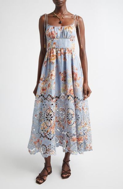 Zimmermann Zimmermann Awaken Picnic Eyelet Embroidered Linen Sundress