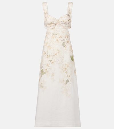 Zimmermann Zimmermann Balance floral linen midi dress