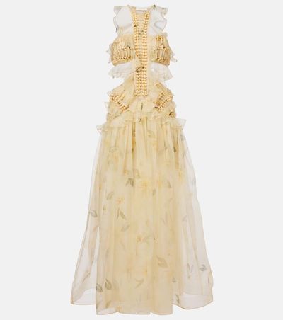 zimmermann organza dress Luna linen and silk organza bustier dress in black - Zimmermann