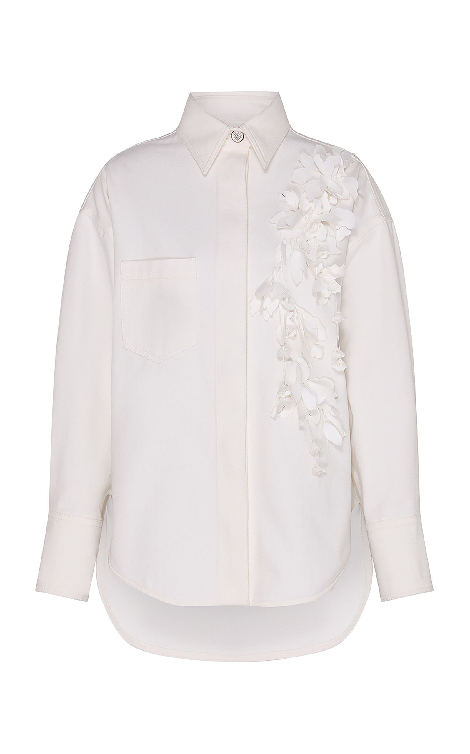 Zimmermann Zimmermann Becoming Applique Cotton Denim Shirt