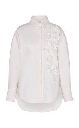 Zimmermann Zimmermann Becoming Applique Cotton Denim Shirt