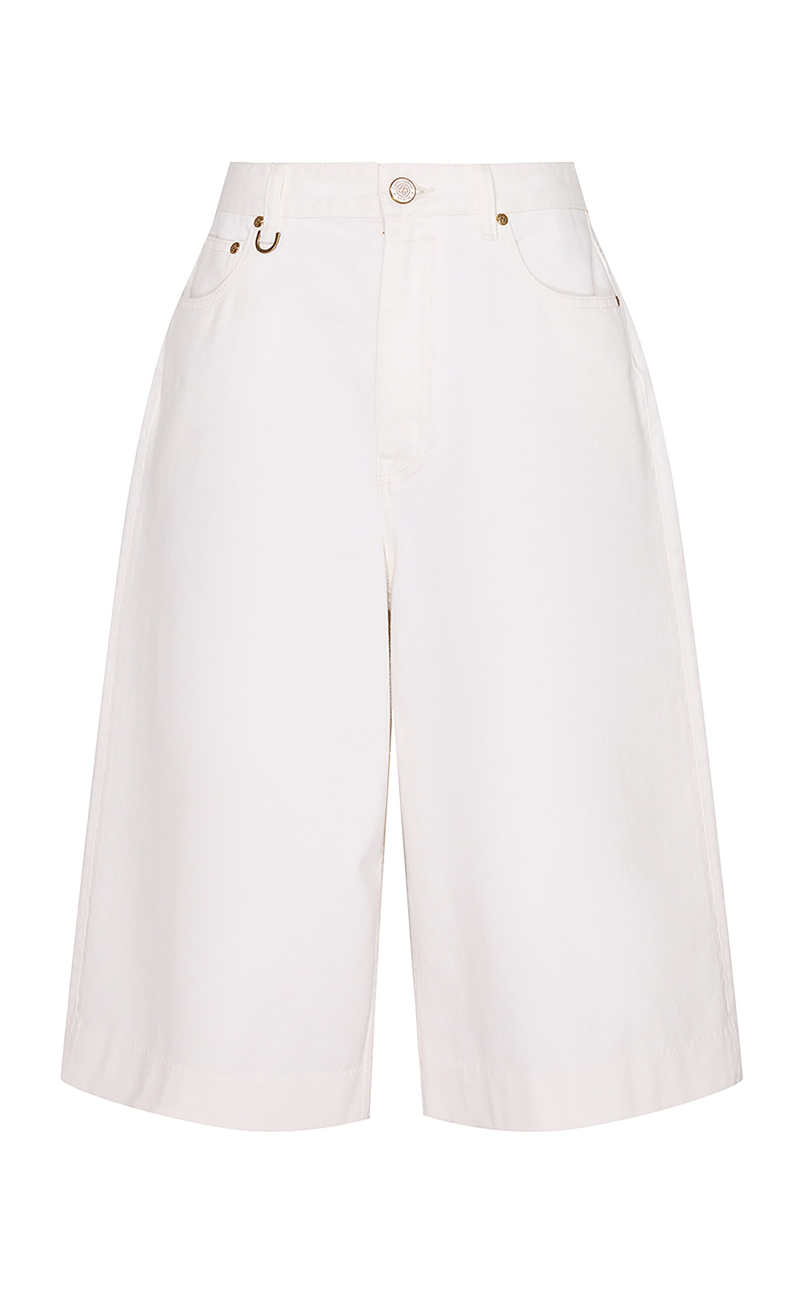 Zimmermann Zimmermann Becoming Denim Bermuda Cotton Shorts