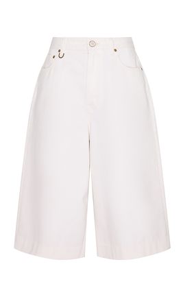 Zimmermann Zimmermann Becoming Denim Bermuda Cotton Shorts