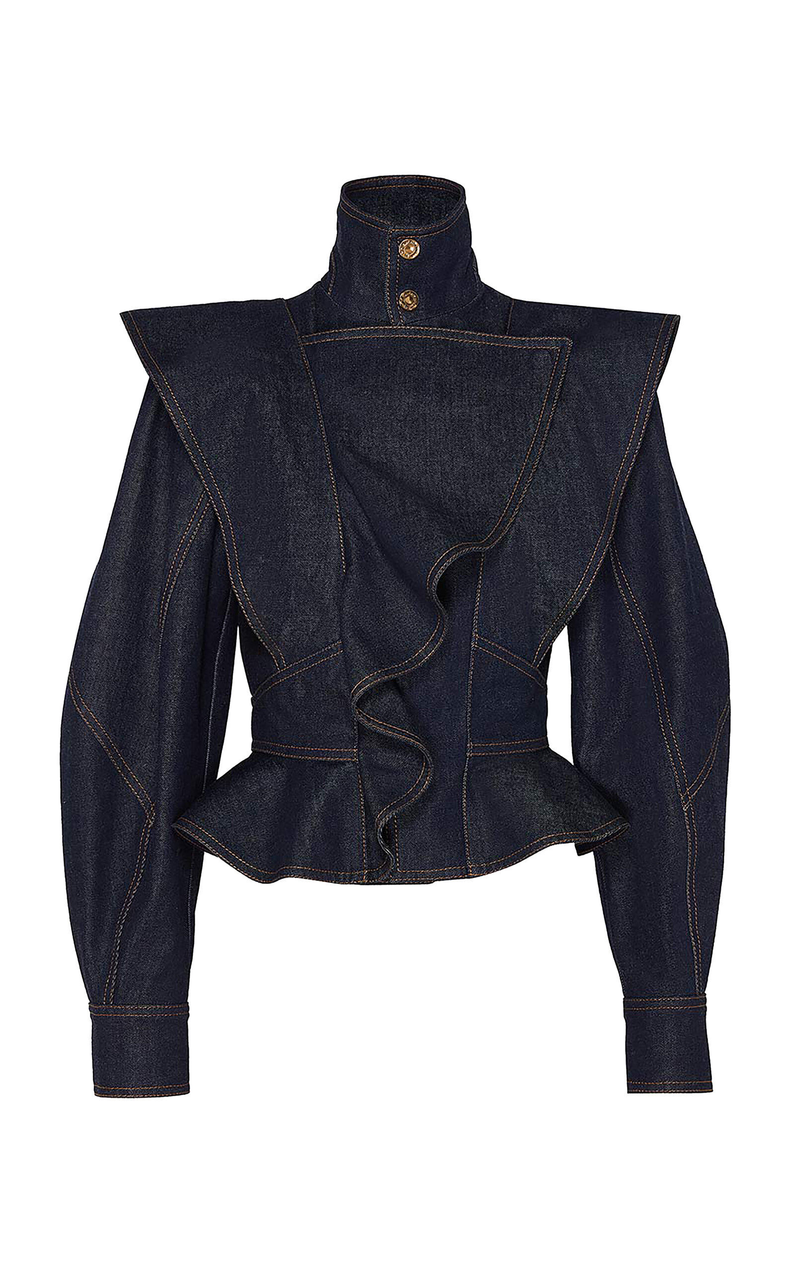 Zimmermann Zimmermann Becoming Denim Wave WoolBlend Jacket