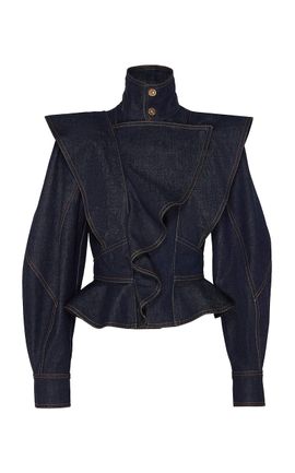 Zimmermann Zimmermann Becoming Denim Wave WoolBlend Jacket