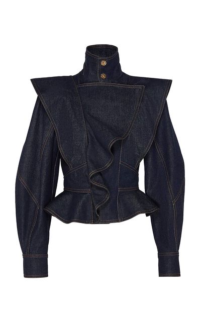 Zimmermann Zimmermann Becoming Denim Wave WoolBlend Jacket
